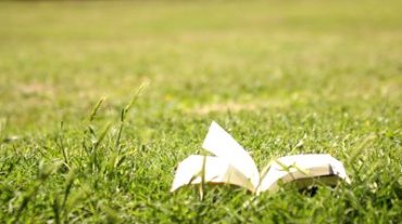 stock-footage-book-in-the-grass